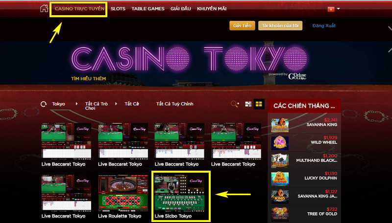 hướng dẫn chơi live casino house 1