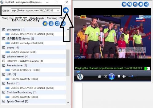 Hướng dẫn cài đặt và sử dụng Sopcast xem bóng đá trực tuyến