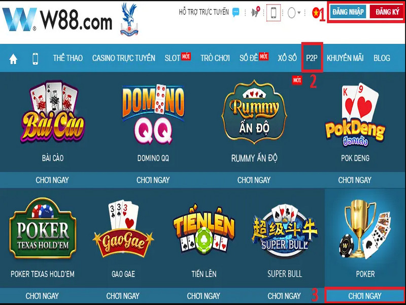 W88 ra mắt ứng dụng chơi Poker Online trên di động với nhiều tiện ích