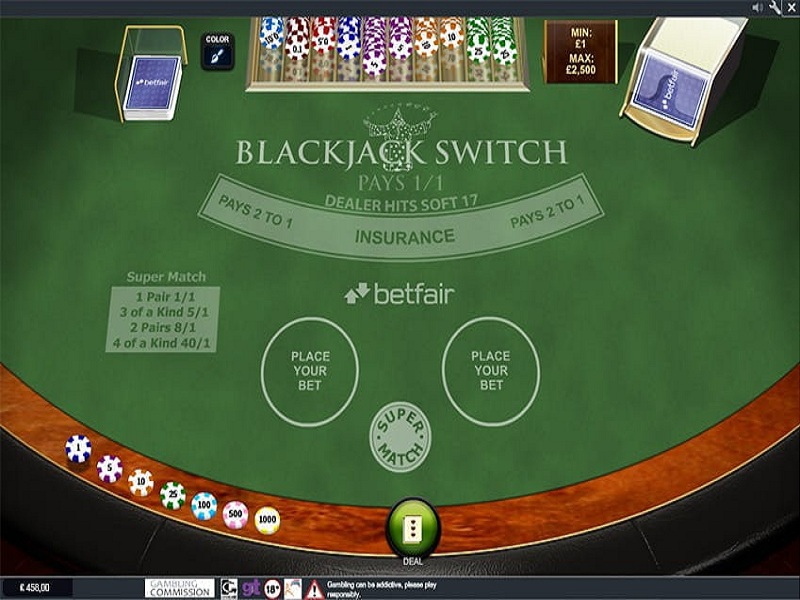 Giới thiệu về Blackjack Switch tại các nhà cái casino trực tuyến