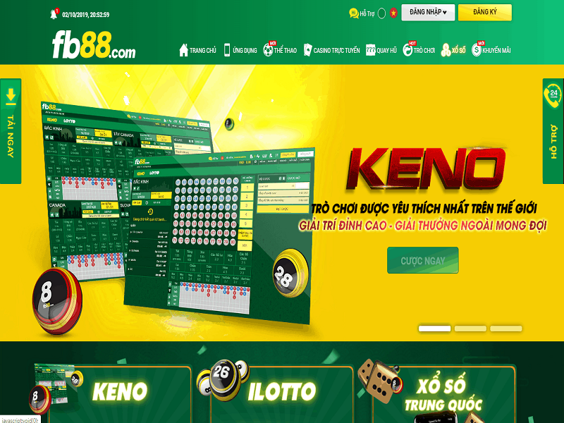 Hướng dẫn cách chơi Keno tại FB88 – Xổ số trúng thưởng thắng tiền thật