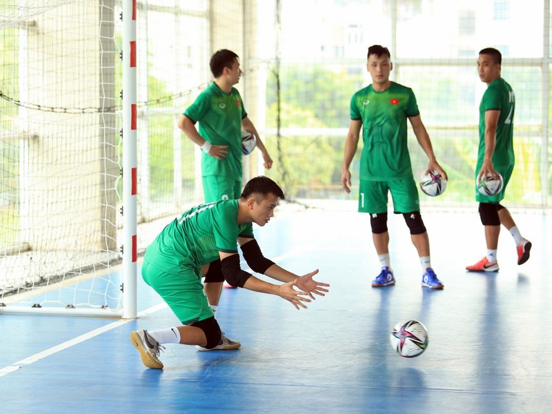 Tuyển Futsal Việt Nam tích cực tập luyện trước trận giao hữu với Tây Ban Nha 1