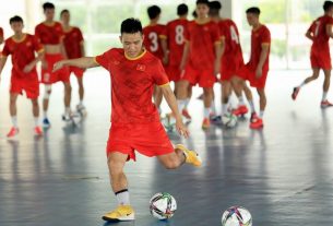 Tuyển Futsal Việt Nam tích cực tập luyện trước trận giao hữu với Tây Ban Nha