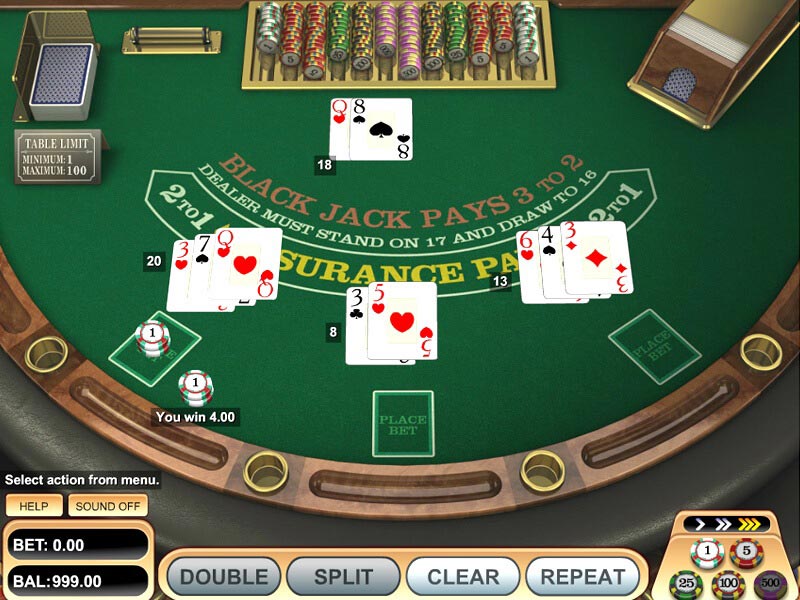 Cược gấp đôi trong trò Blackjack là một cược tốt
